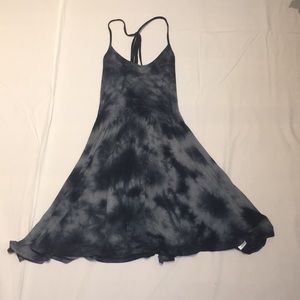 American Eagle Blue Tie dye Sun Dress